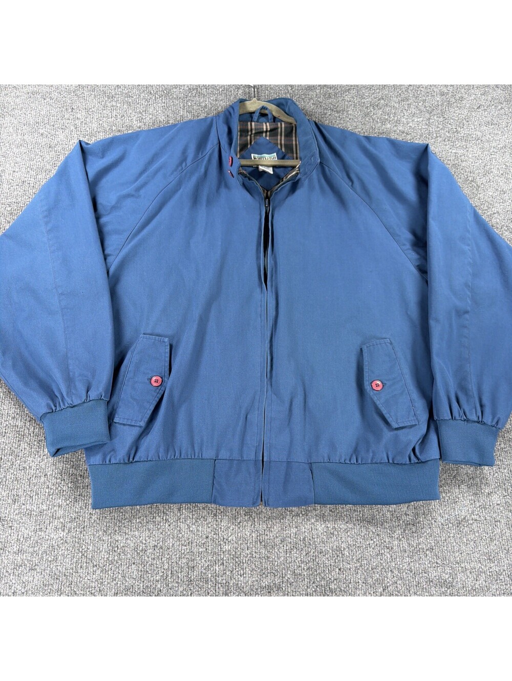 Vintage Whitefish Bay Harrington-Style Jacket- Blue- Men's Large